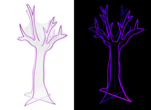 44.3inch Halloween 3D Neon Deco - Ghost Tree