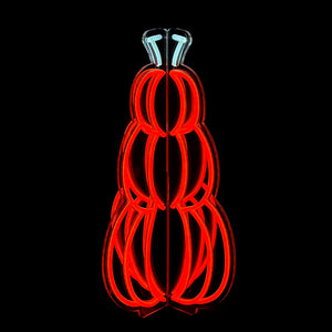 17.9inch Halloween 3D Neon Deco - Stackable Pumpkin