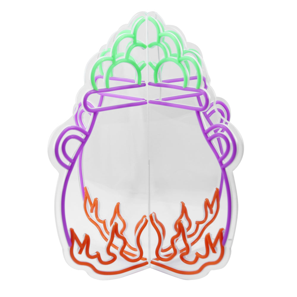 18.9inch Halloween 3D Neon Deco - Cauldron