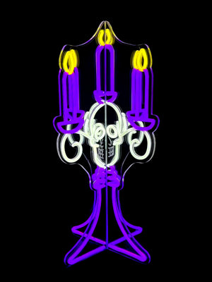 22.7inch Halloween 3D Neon Deco - Candelabra