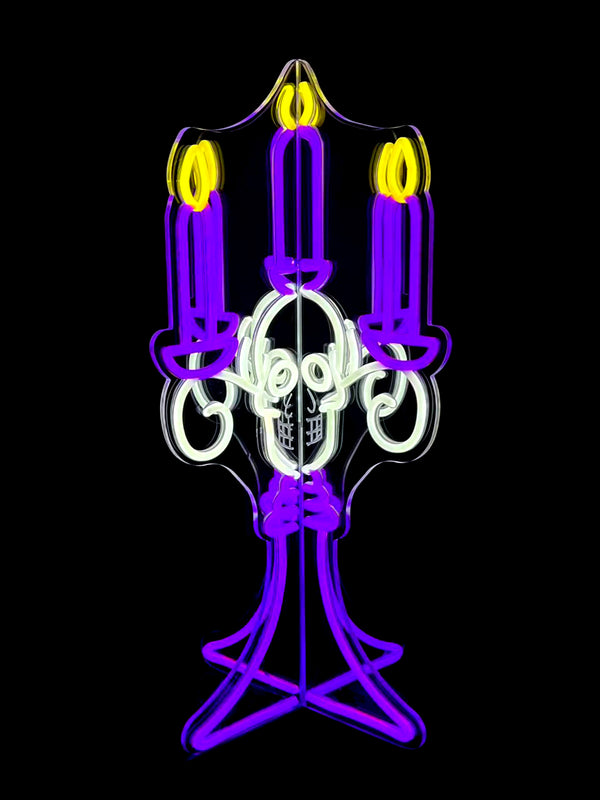 22.7inch Halloween 3D Neon Deco - Candelabra
