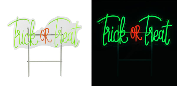 26inch Halloween Neon Lights  - Trick OR Treat