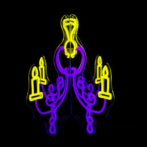 17.4inch Halloween 3D Neon Lights - Chandelier