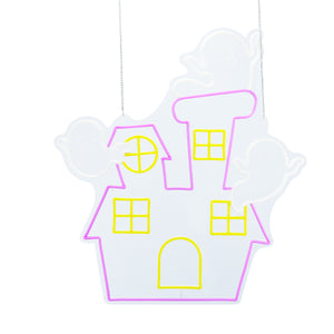 26inch Halloween Animated Neon Lights - Haunted House