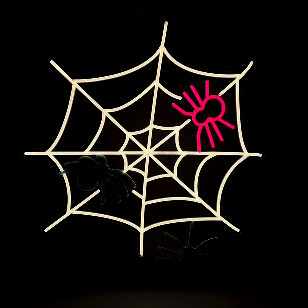 26inch Halloween Animated Neon Lights - Spider Web