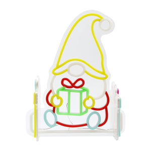 14inch Christmas Neon Lights Deco - Gnome