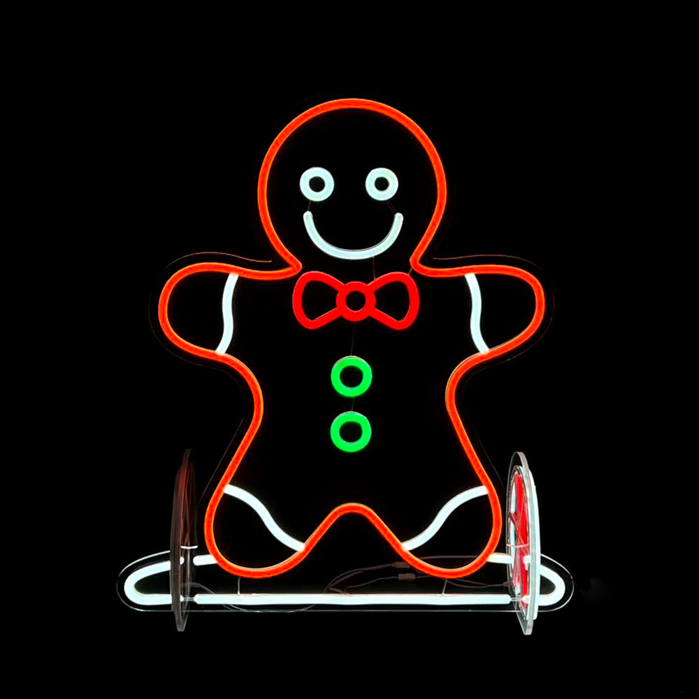 20inch Christmas Neon Lights Deco - Gingerbread
