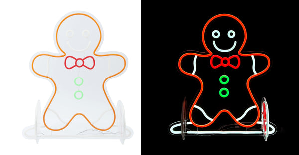 20inch Christmas Neon Lights Deco - Gingerbread