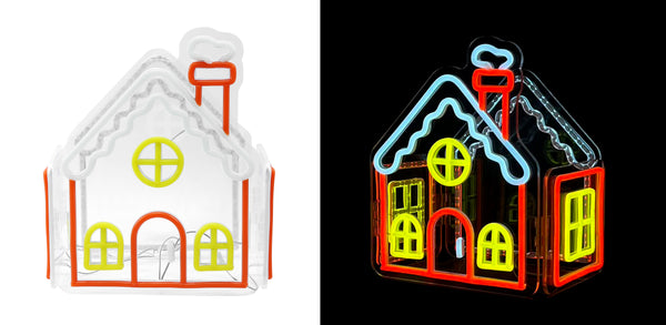 11.9inch Christmas 3D Neon Lights Deco - Village