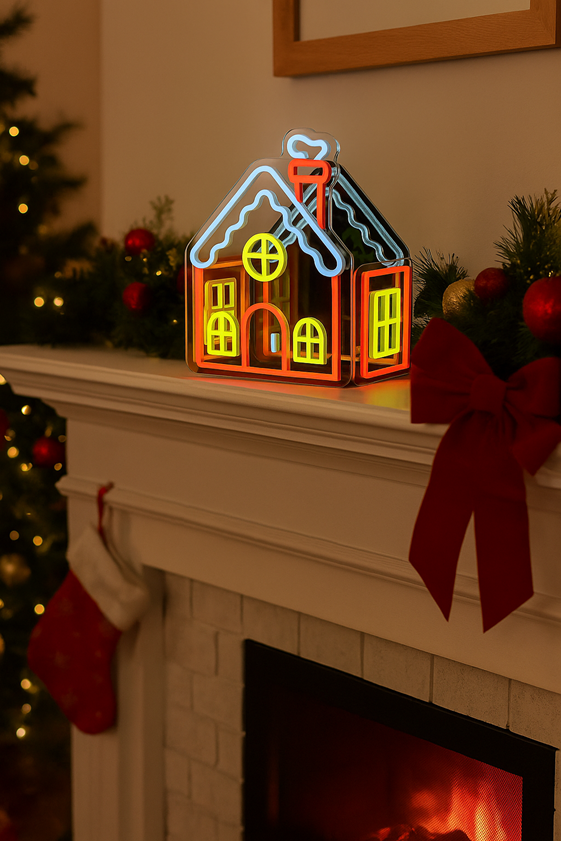 11.9inch Christmas 3D Neon Lights Deco - Village