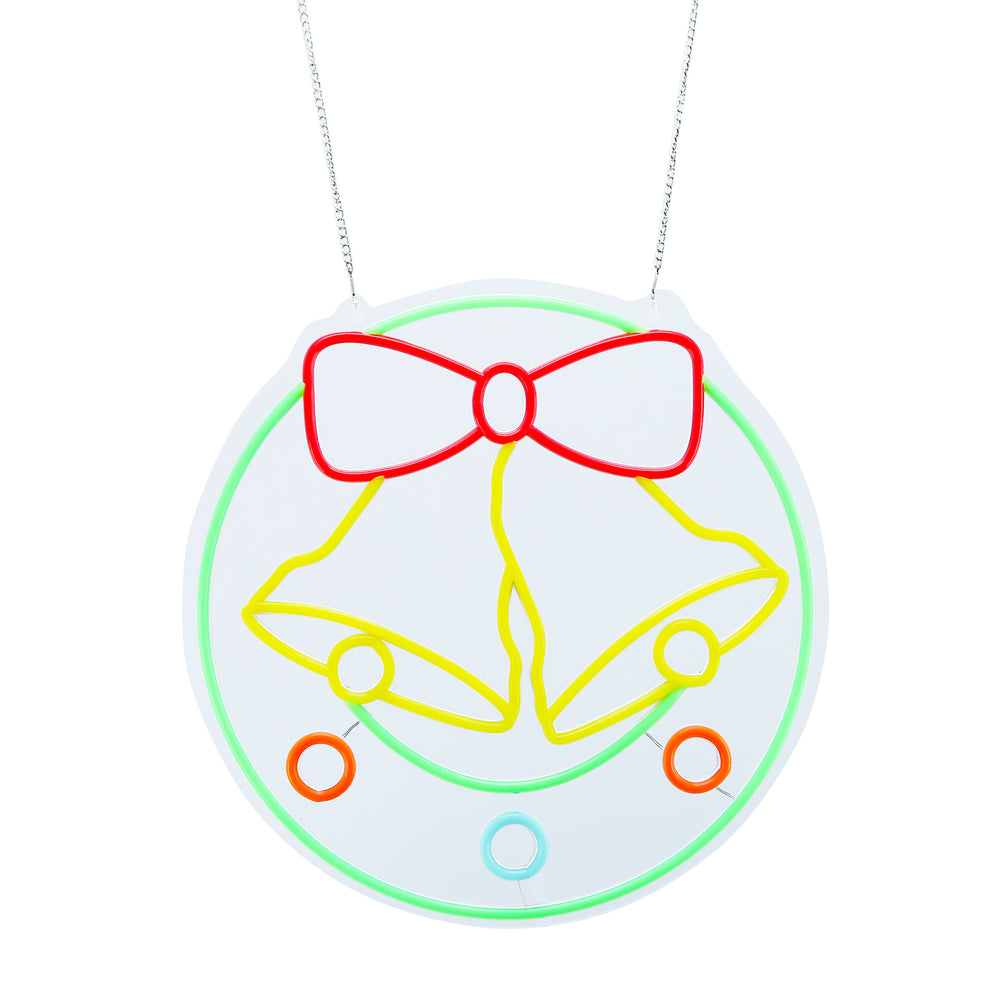 14.8inch Christmas Animated Neon Lights - Jingle Bell