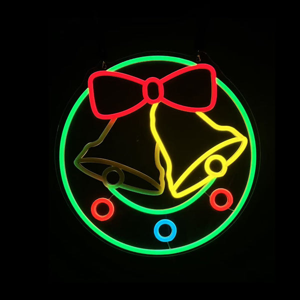 14.8inch Christmas Animated Neon Lights - Jingle Bell