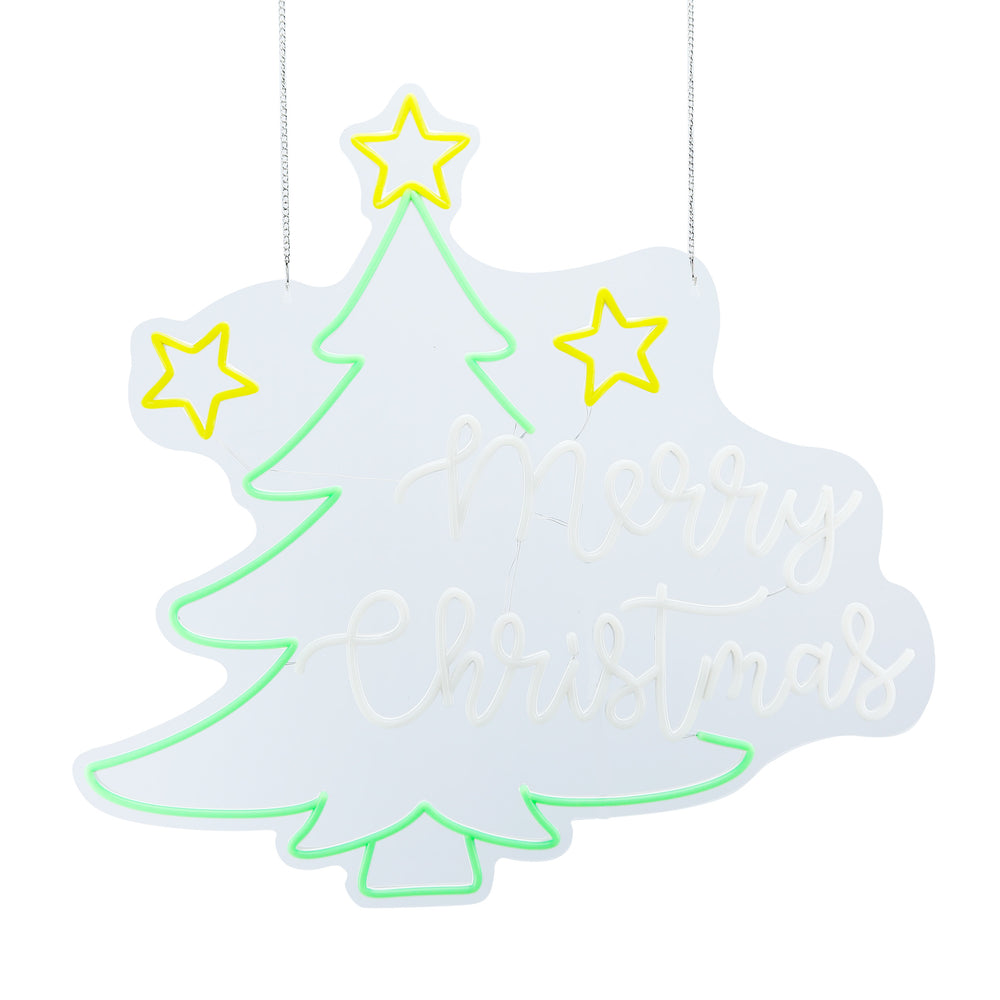 26.1inch Christmas Animated Neon Lights - Blessing Tree
