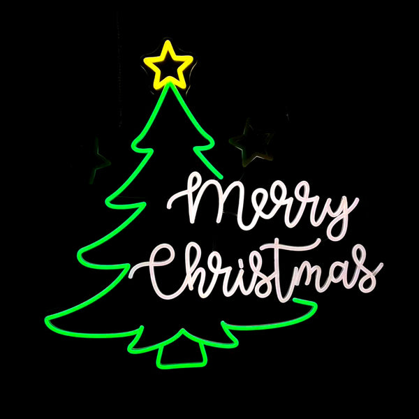 26.1inch Christmas Animated Neon Lights - Blessing Tree