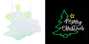 26.1inch Christmas Animated Neon Lights - Blessing Tree