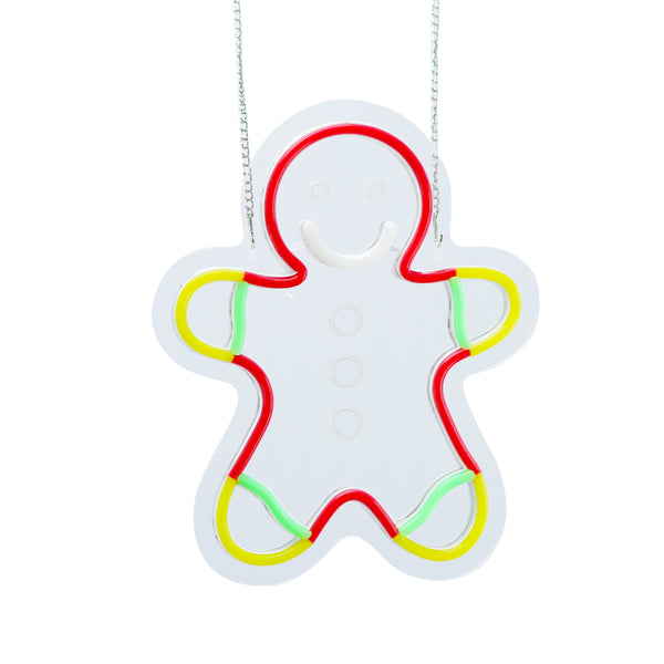 11inch Christmas Neon Lights Ornament - Ginger Boy