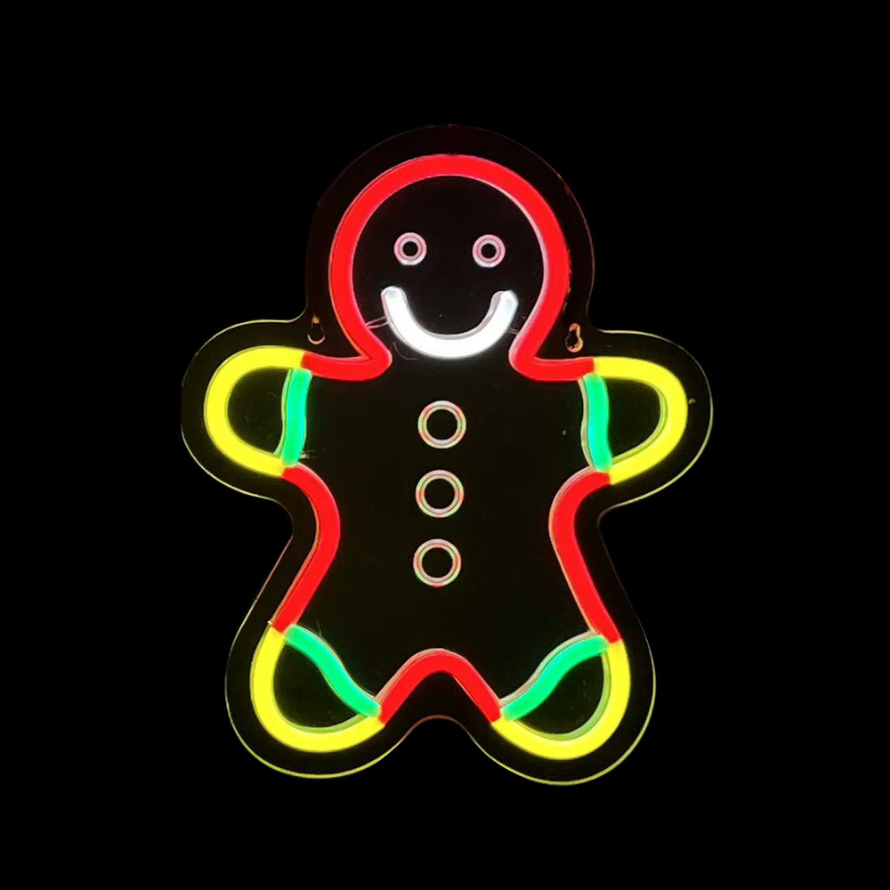 11inch Christmas Neon Lights Ornament - Ginger Boy