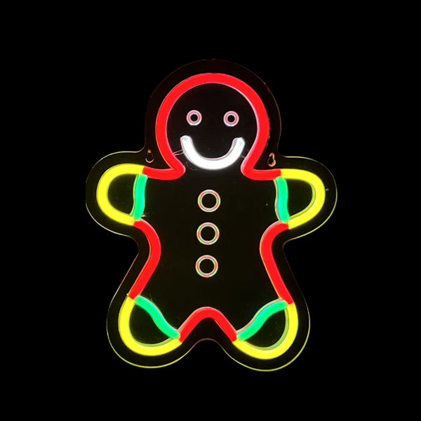 11inch Christmas Neon Lights Ornament - Ginger Boy