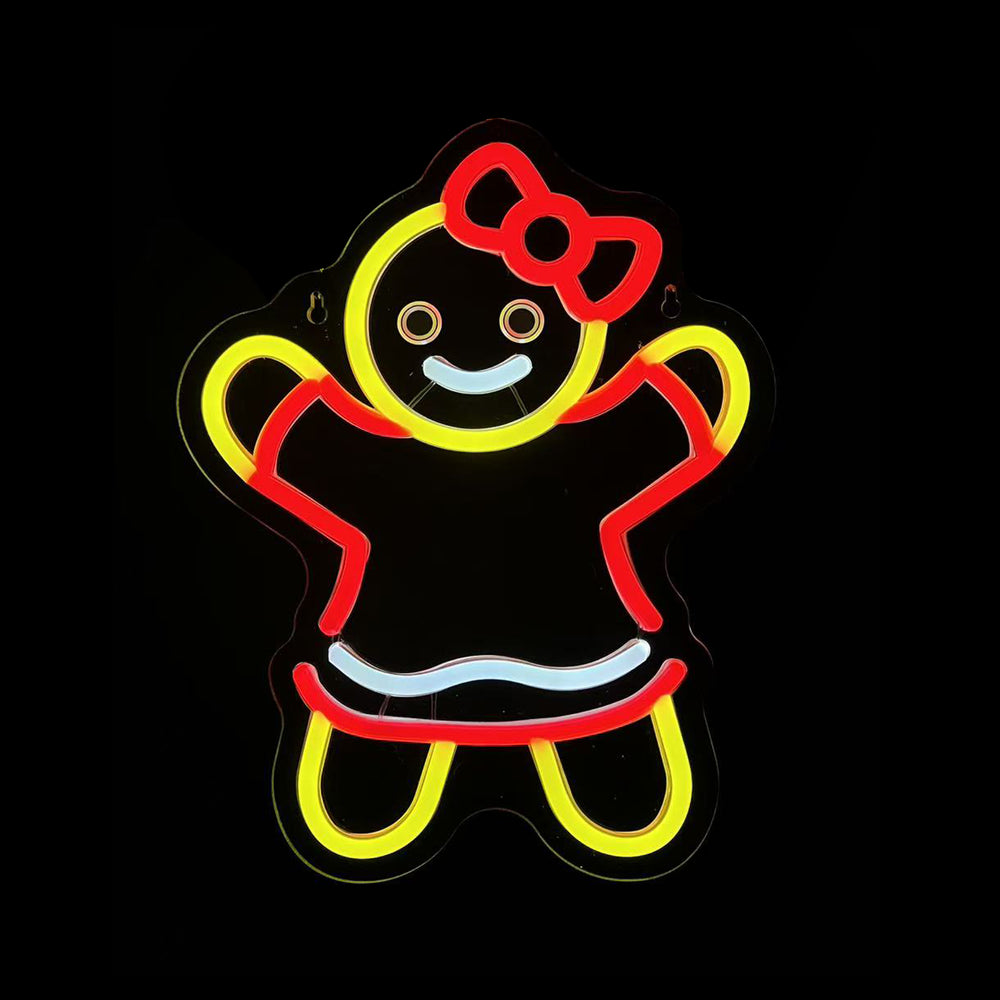 11inch Christmas Neon Lights Ornament - Ginger Girl