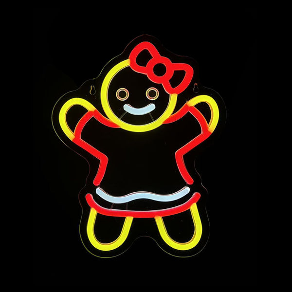 11inch Christmas Neon Lights Ornament - Ginger Girl