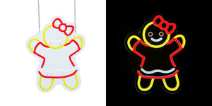 11inch Christmas Neon Lights Ornament - Ginger Girl