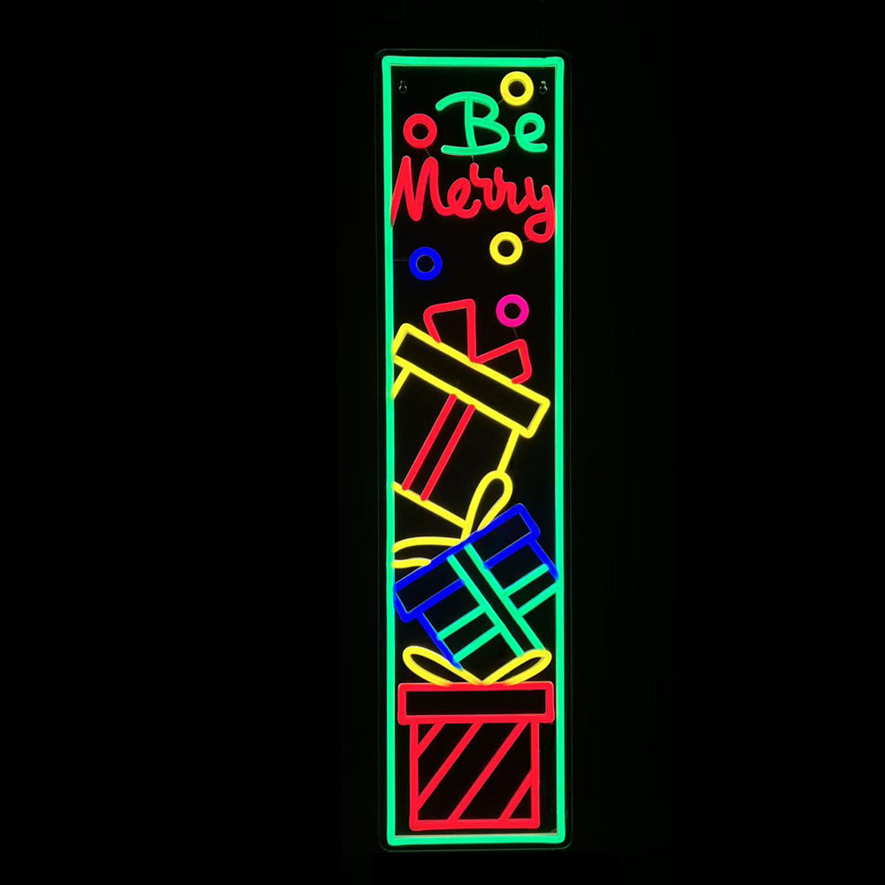 33.8inch Christmas Neon Porch Sign - Gifts