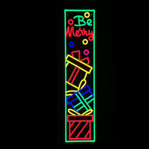 33.8inch Christmas Neon Porch Sign - Gifts