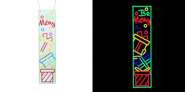 33.8inch Christmas Neon Porch Sign - Gifts