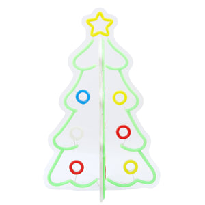 15.7inch Christmas 3D Neon Lights Deco - Christmas Tree