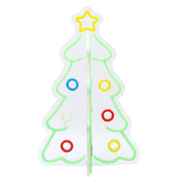 15.7inch Christmas 3D Neon Lights Deco - Christmas Tree