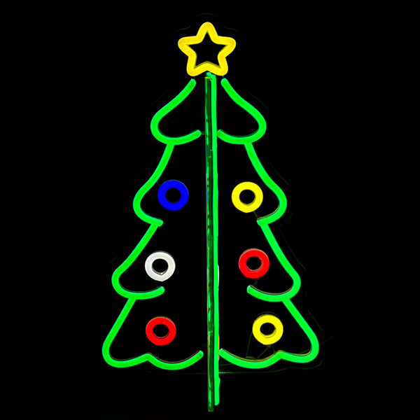 15.7inch Christmas 3D Neon Lights Deco - Christmas Tree