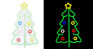 15.7inch Christmas 3D Neon Lights Deco - Christmas Tree