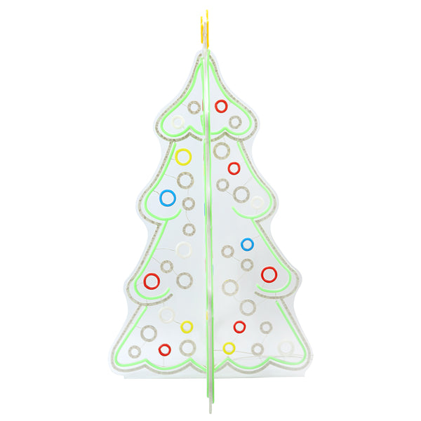 15.7inch Christmas 3D Neon Lights Deco - Christmas Tree