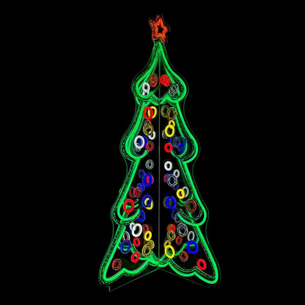 15.7inch Christmas 3D Neon Lights Deco - Christmas Tree