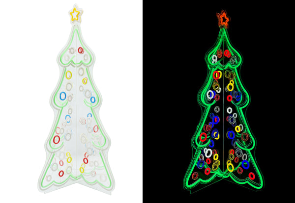15.7inch Christmas 3D Neon Lights Deco - Christmas Tree