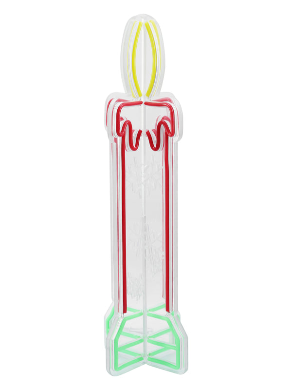 23.6inch Christmas 3D Neon Lights Deco - Candle