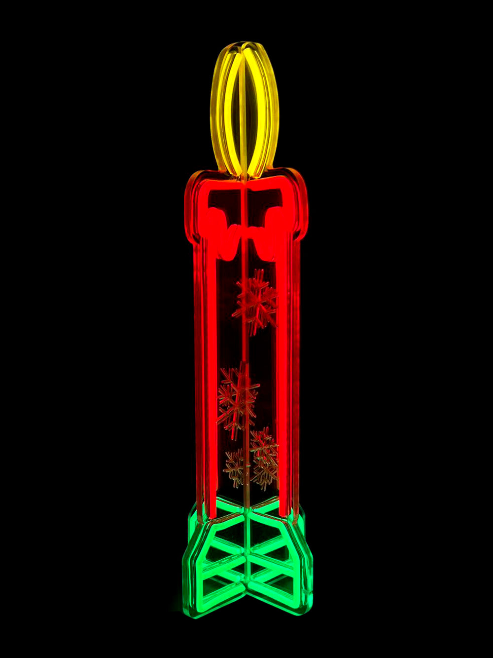 23.6inch Christmas 3D Neon Lights Deco - Candle