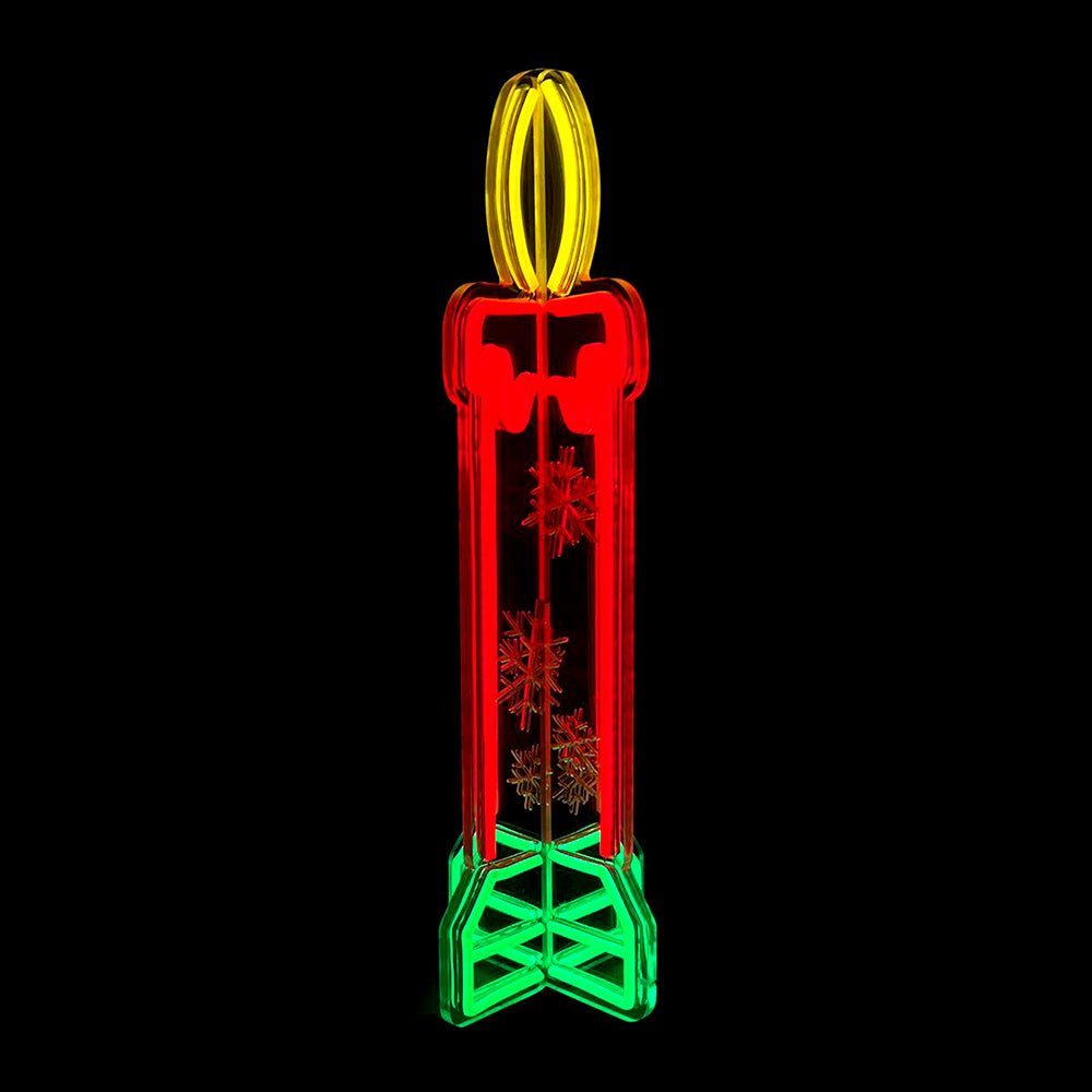 23.6inch Christmas 3D Neon Lights Deco - Candle