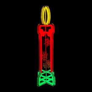 23.6inch Christmas 3D Neon Lights Deco - Candle