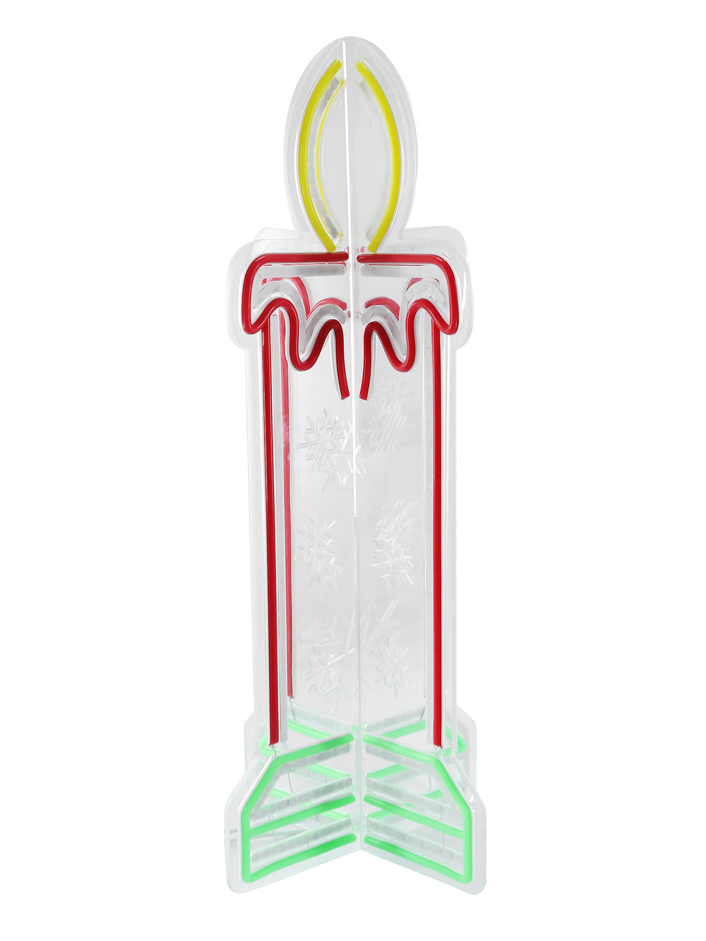 24inch Christmas 3D Neon Lights Deco - Candle