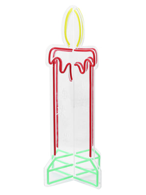 24inch Christmas 3D Neon Lights Deco - Candle