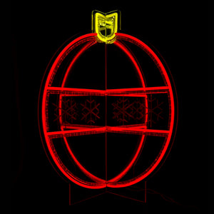 23.2inch Christmas 3D Neon Lights Deco - Ornaments