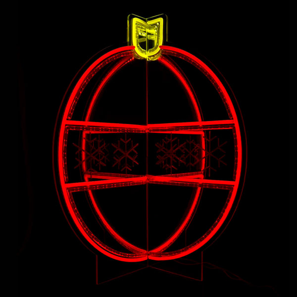 23.2inch Christmas 3D Neon Lights Deco - Ornaments