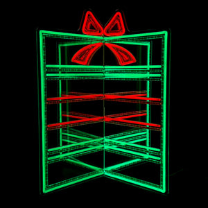 24inch Christmas 3D Neon Lights Deco - Giftbox