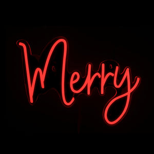 13.8inch Christmas Neon Lights -Merry