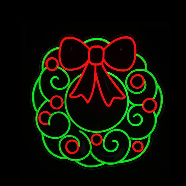 24inch Christmas Neon Lights - Wreath