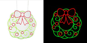 24inch Christmas Neon Lights - Wreath