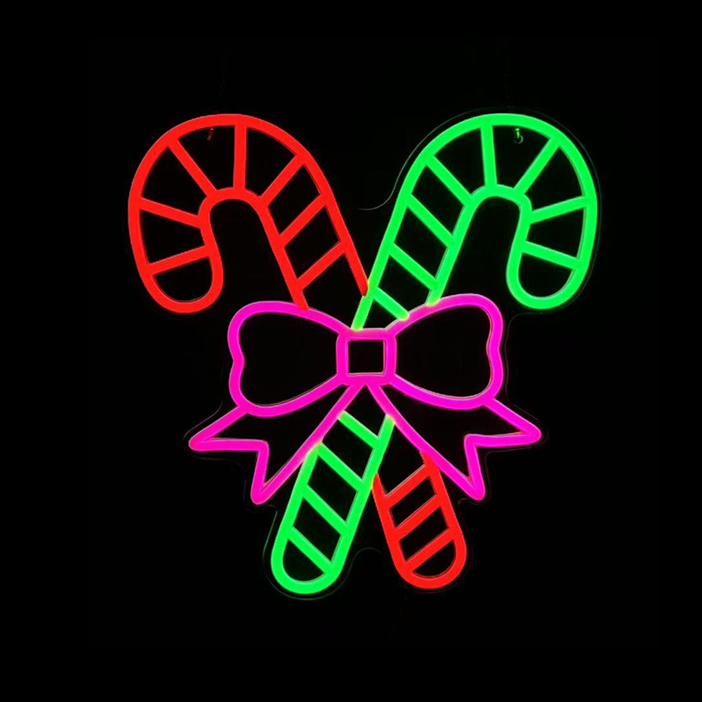 14inch Christmas Neon Lights - Candy Cane