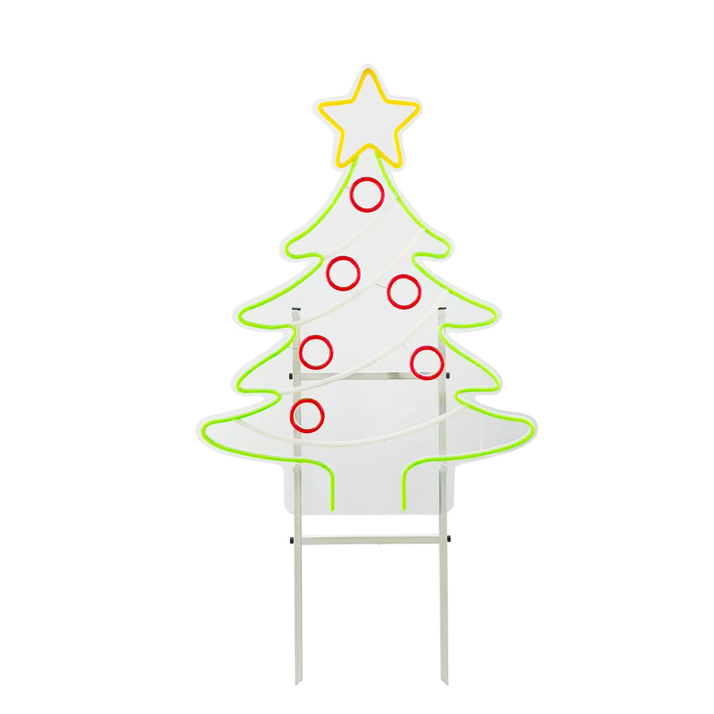 26.2inch Christmas Neon Lights Stake-Christmas Tree