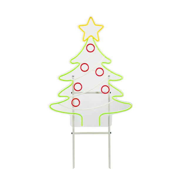 26.2inch Christmas Neon Lights Stake-Christmas Tree